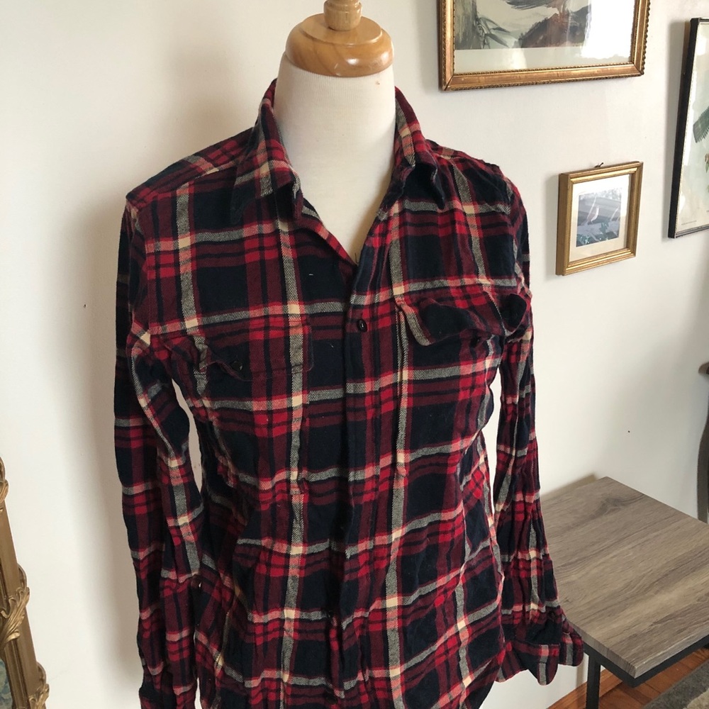 Ralf Lauren women flannel button down